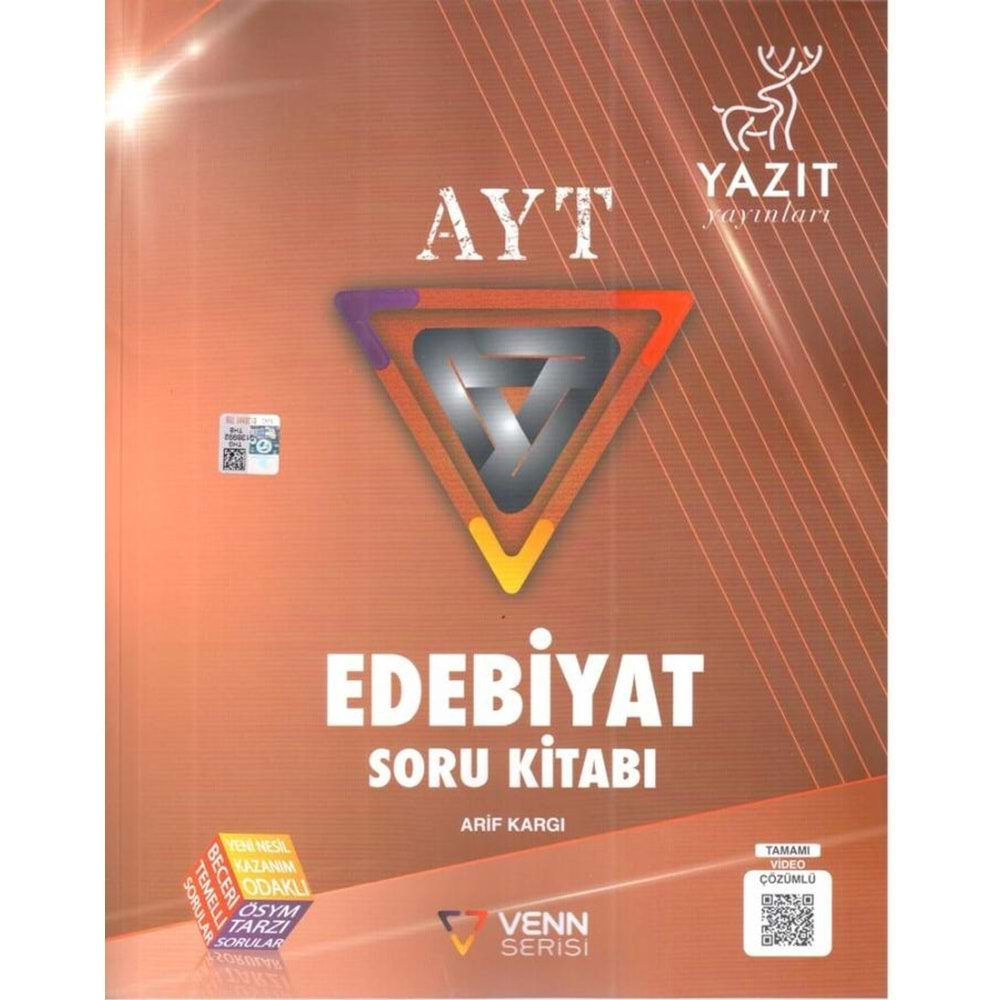 YAZIT VENN SERİSİ AYT EDEBİYAT SORU KİTABI