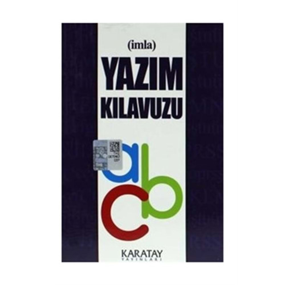 KARATAY YAZIM KLAVUZU KARTON KAPAK