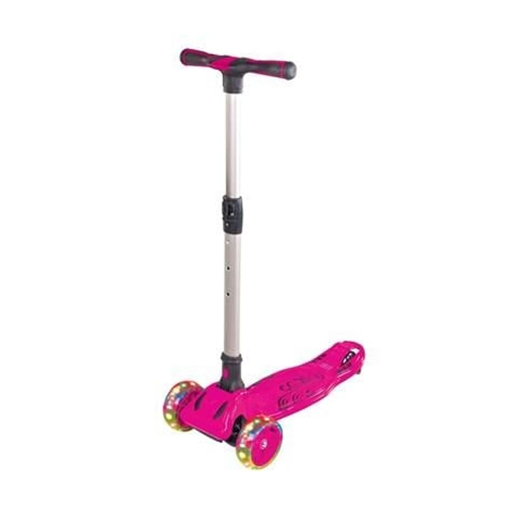 FURKAN OYUNCAK COOL WHEELS 3 TEKERLEKLİ 6+ MAXİ PEMBE IŞIKLI SCOOTER-FR59144