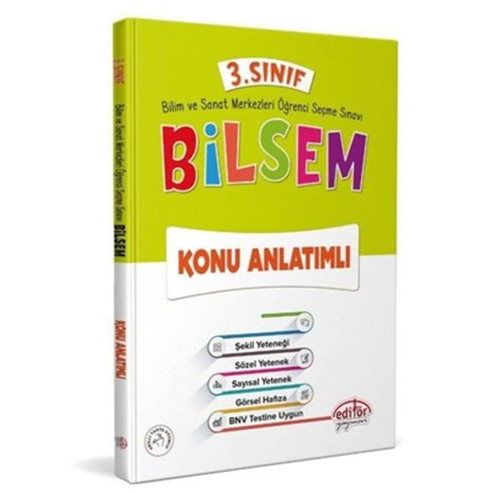 EDİTÖR 3.SINIF BİLSEM KONU ANLATIMLI