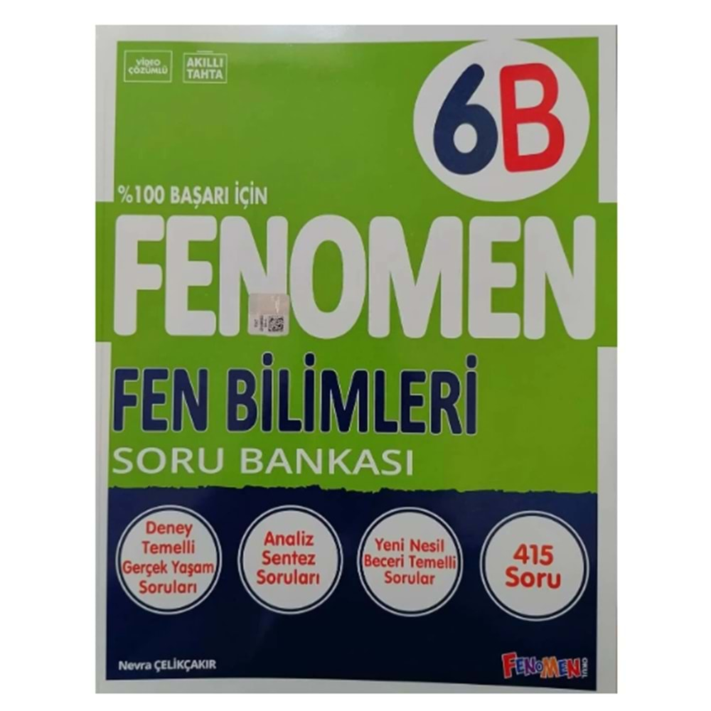 GAMA FENOMEN 6.SINIF FEN BİLİMLERİ (B) SORU BANKASI