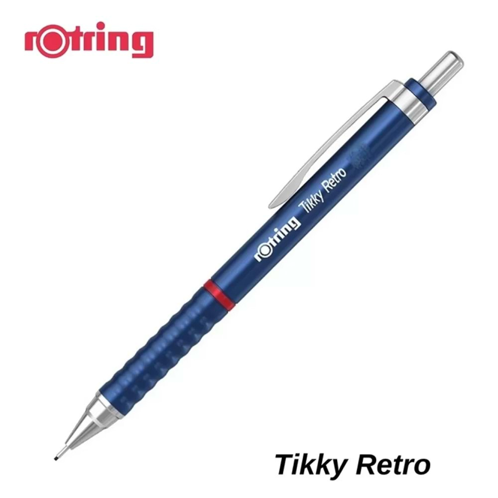 ROTRİNG TİKKY RETRO 0.5 MM VERSATİL KALEM METALİK MAVİ-2202566