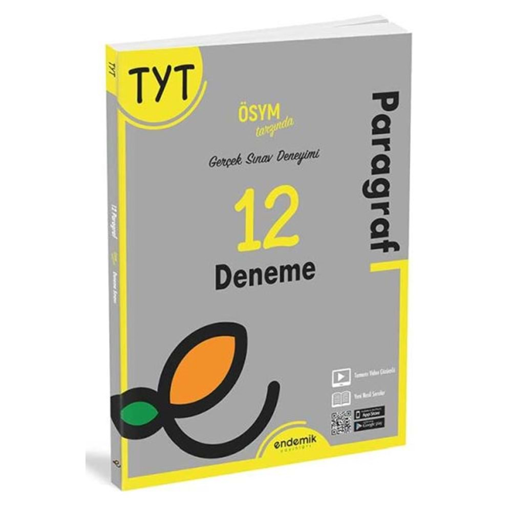 ENDEMİK 2023 TYT PARAGRAF 12 Lİ DENEME SINAVI