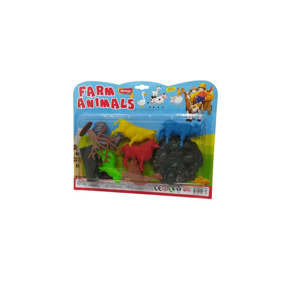 EREN OYUNCAK HEROES TOYS KARTELALI ÇİFLİK SETİ-ERN-833