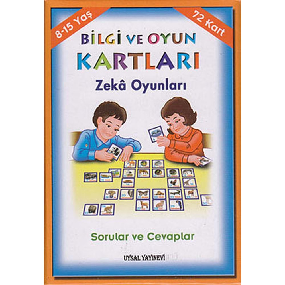 BİLGİ VE OYUN KARTLARI ZEKA OYUNLARI 72 KART - UYSAL