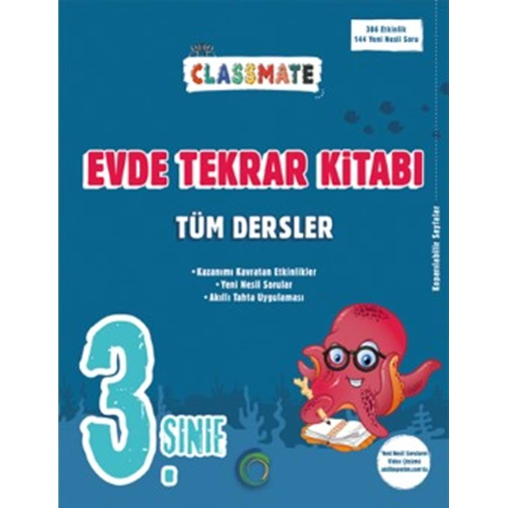 OKYANUS 3.SINIF CLASSMATE TÜM DERSLER EVDE TEKRAR KİTABI