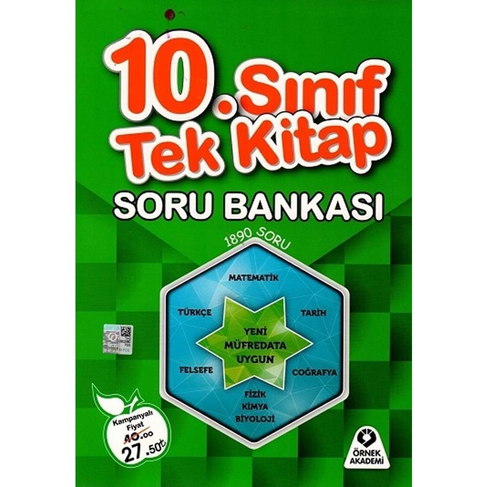 ÖRNEK AKADEMİ 10.SINIF TEK KİTAP SORU BANKASI