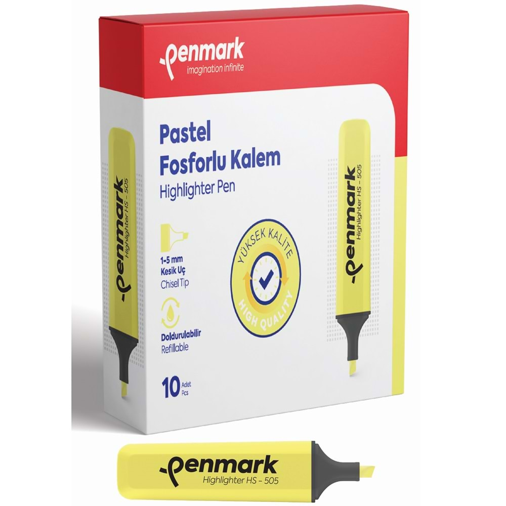 PENMARK PASTEL FOSFORLU KALEM LİMONİ-HS 505 11