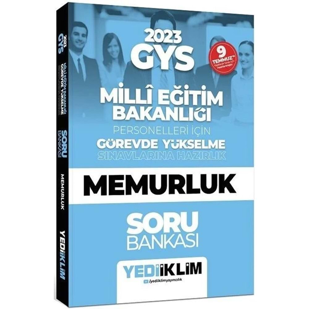 YEDİİKLİM 2023 GYS MİLLİ EĞİTİM BAKANLIĞI PERSONELLERİ İÇİN GÖREVDE YÜKSELME SINAVI MEMURLUK SORU BANKASI