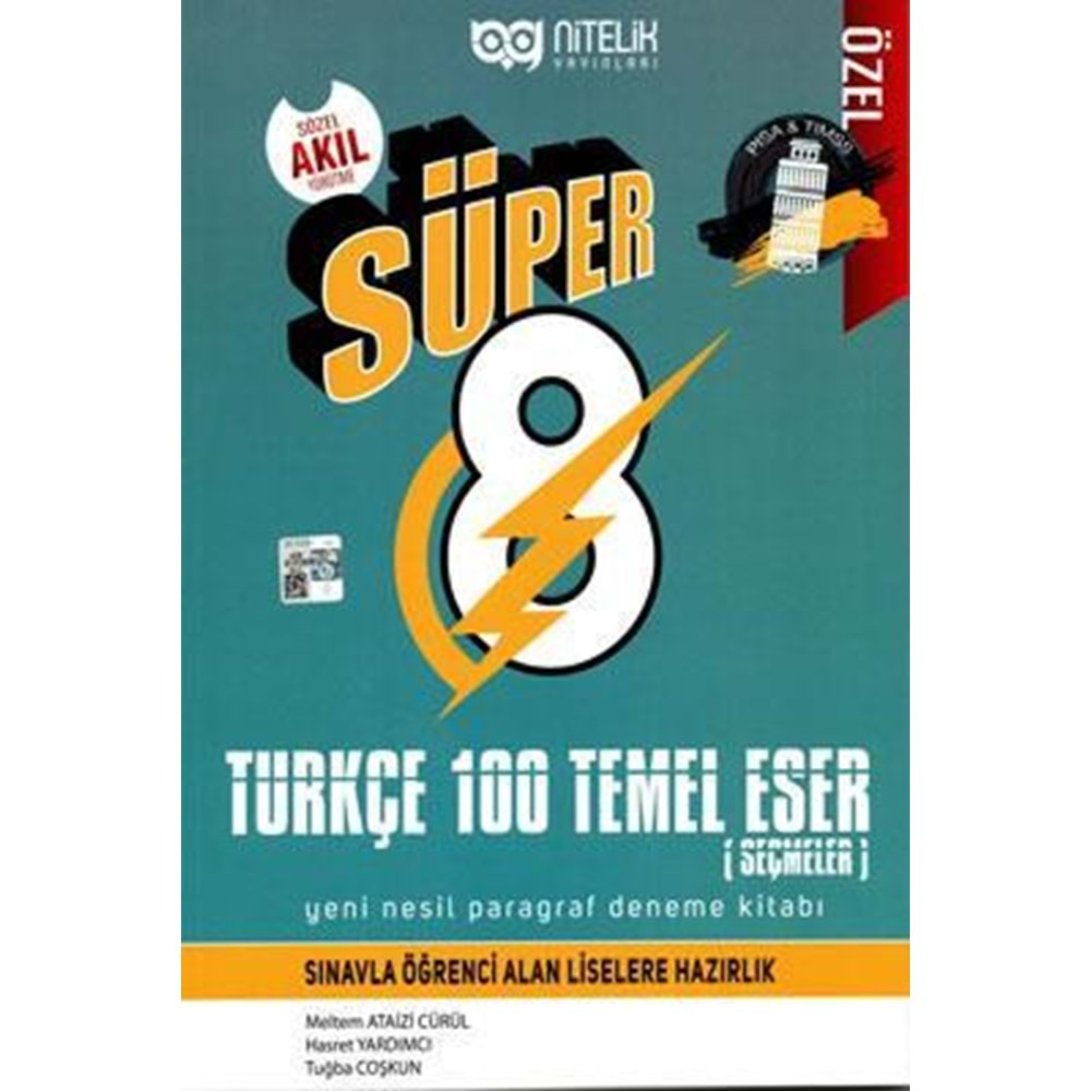 NİTELİK 8.SINIF SÜPER TÜRKÇE 100 TEMEL ESER