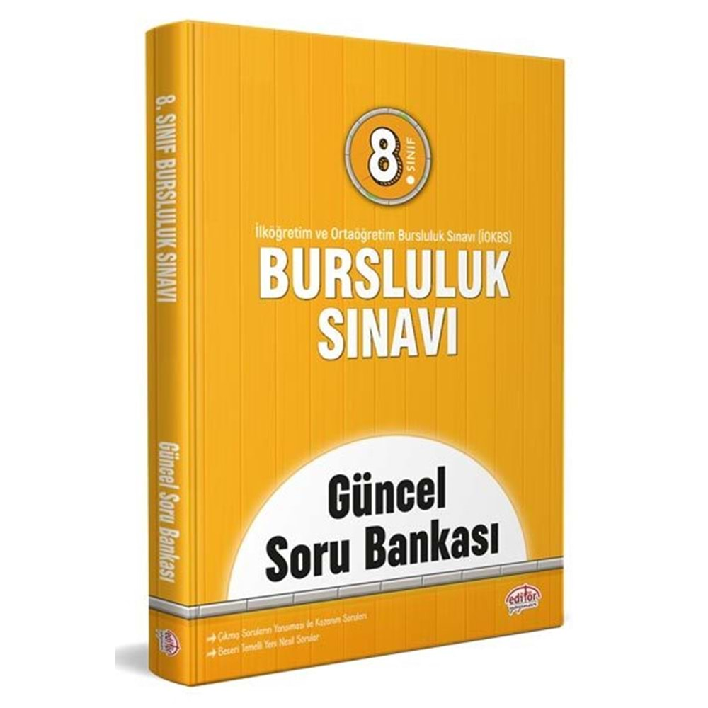 EDİTÖR 8.SINIF BURSLULUK SINAVI GÜNCEL SORU BANKASI