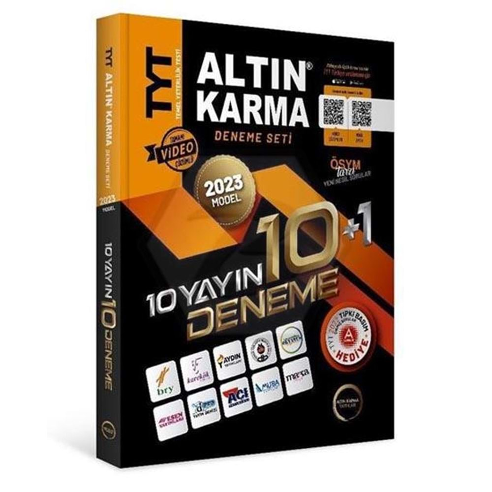 ALTIN KARMA TYT 10 YAYIN 10+1 DENEME-2023