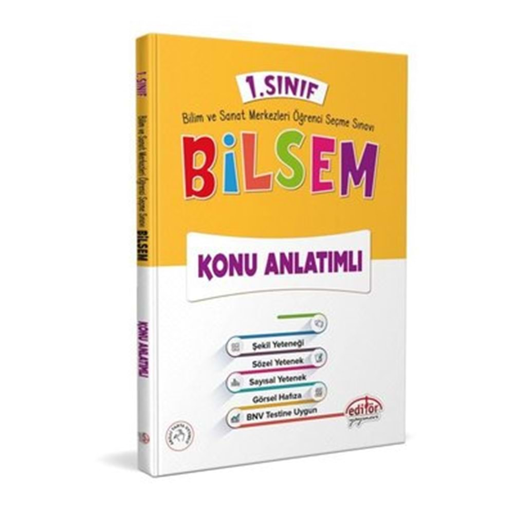 EDİTÖR 1.SINIF BİLSEM KONU ANLATIMLI