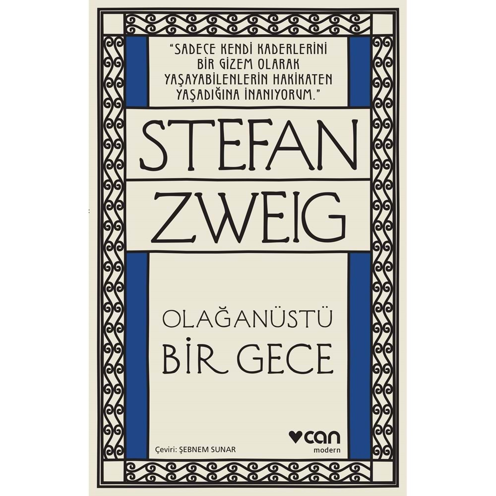 OLAĞANÜSTÜ BİR GECE -STEFAN ZWEIG-CAN