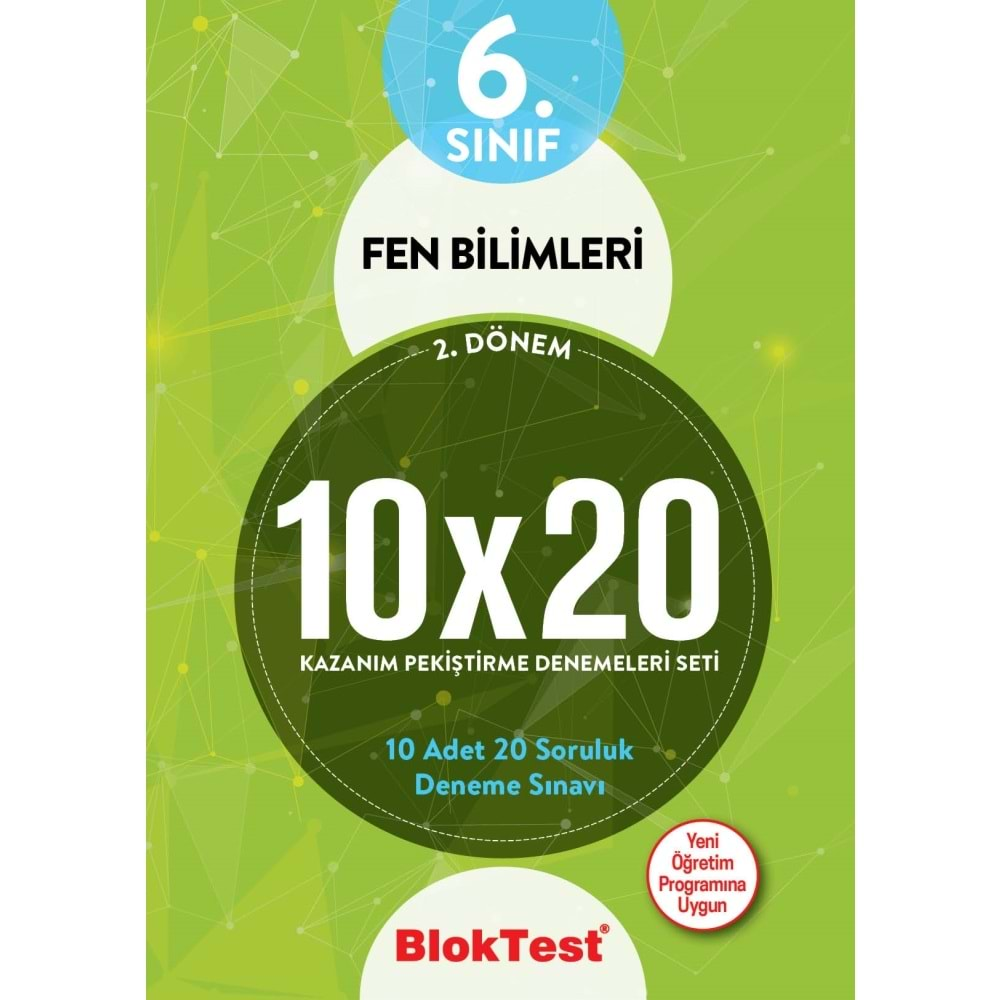 BLOKTEST 6.SINIF FEN BİLİMLERİ 10*20 DENEME 2.DÖNEM