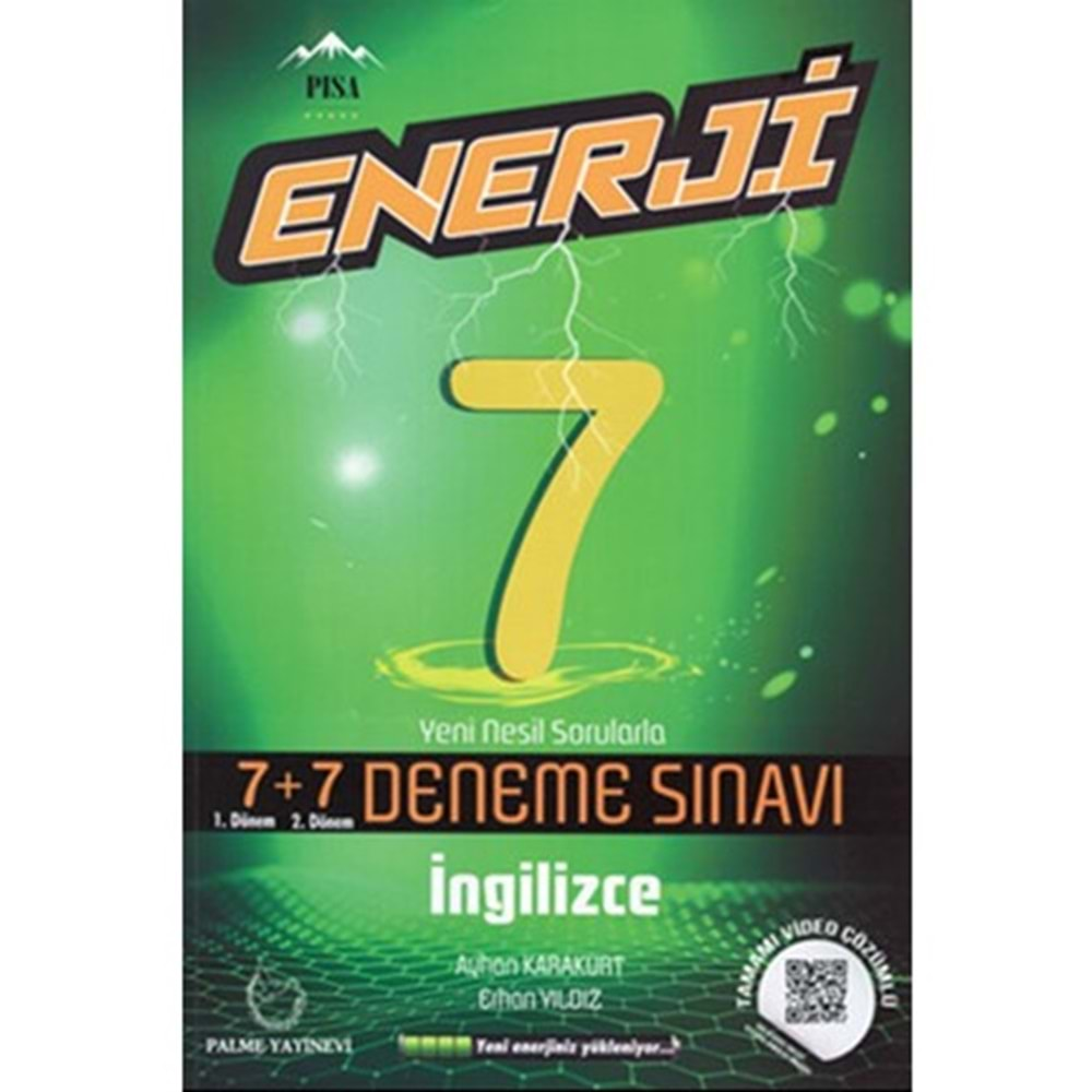 PALME 7.SINIF ENERJİ İNGİLİZCE 7+7 DENEME