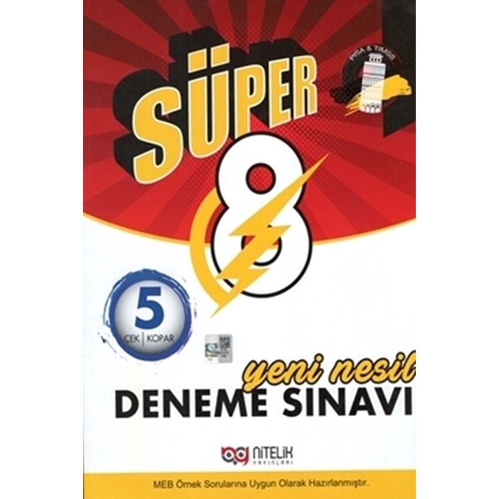 NİTELİK 8.SINIF SÜPER YENİ NESİL 5 DENEME SINAVI