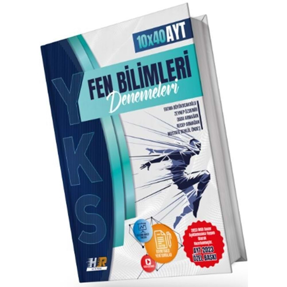 HIZ VE RENK AYT FEN BİLİMLERİ 10*40 DENEMELERİ ÖZEL BASKI-2023