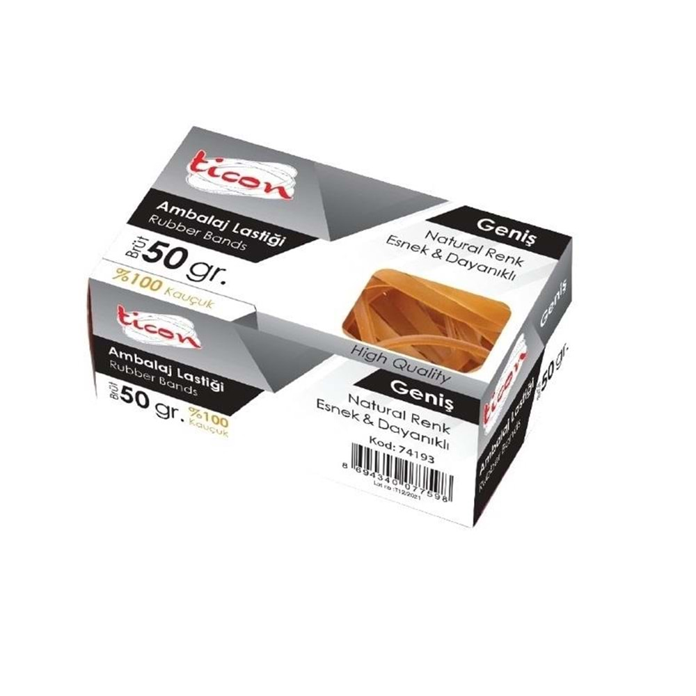 TİCON AMBALAJ LASTİĞİ GENİŞ 50 GR-74193