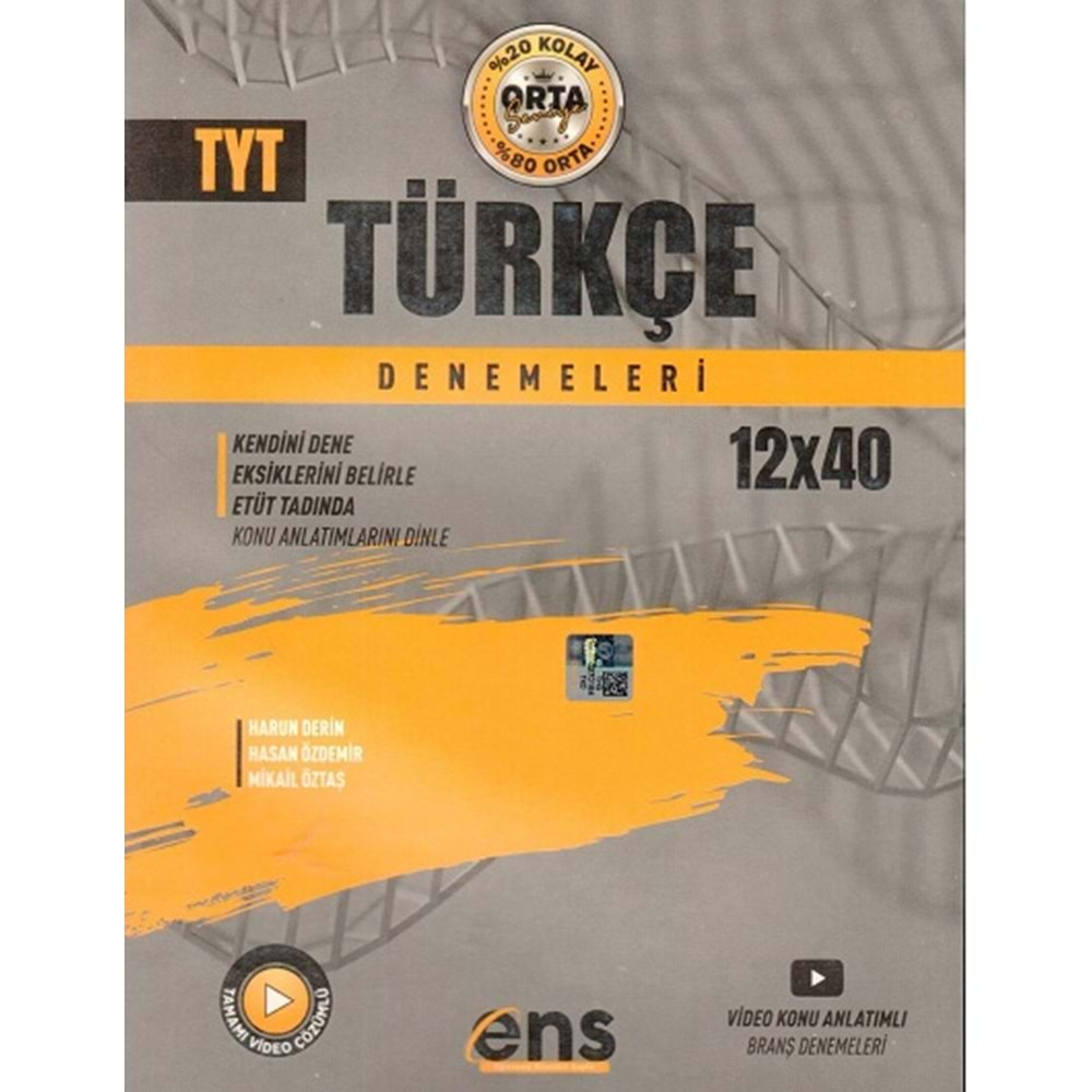 ENS TYT TÜRKÇE 12*40 DENEME-2022