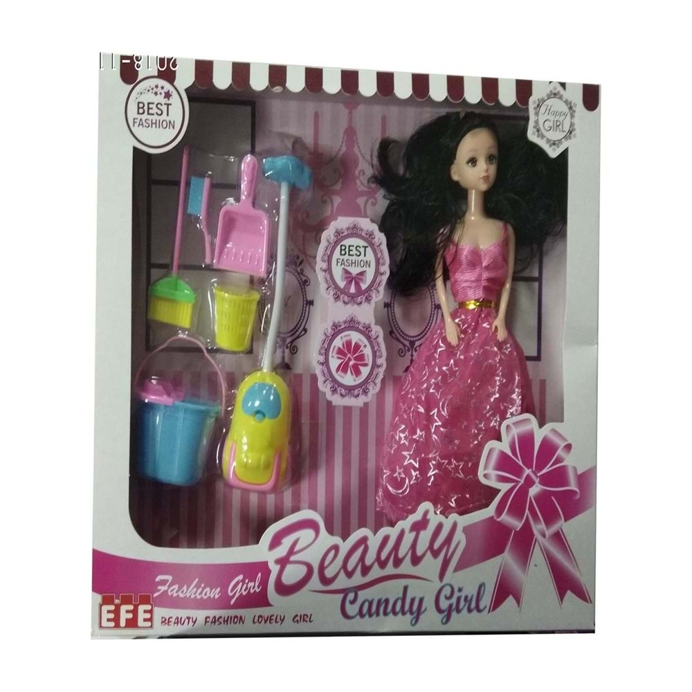 EFE TEMİZLİK SETLİ CANDY GİRL BEBEK-219