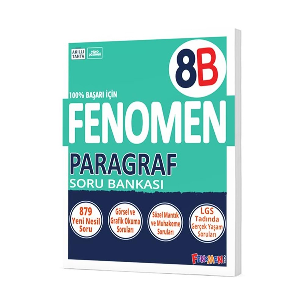 GAMA FENOMEN 8.SINIF PARAGRAF (B) SORU BANKASI