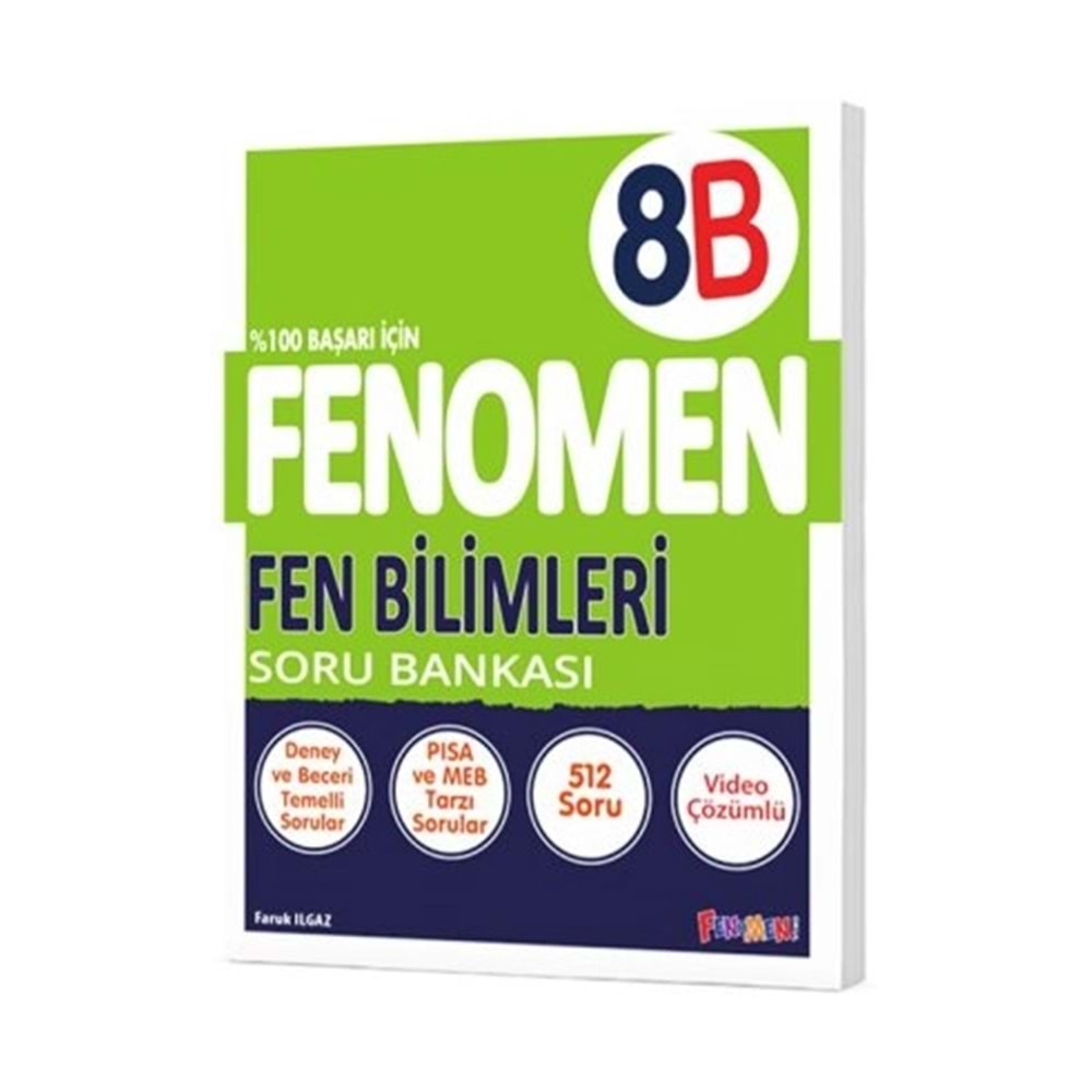 GAMA FENOMEN 8.SINIF FEN BİLİMLERİ (B) SORU BANKASI