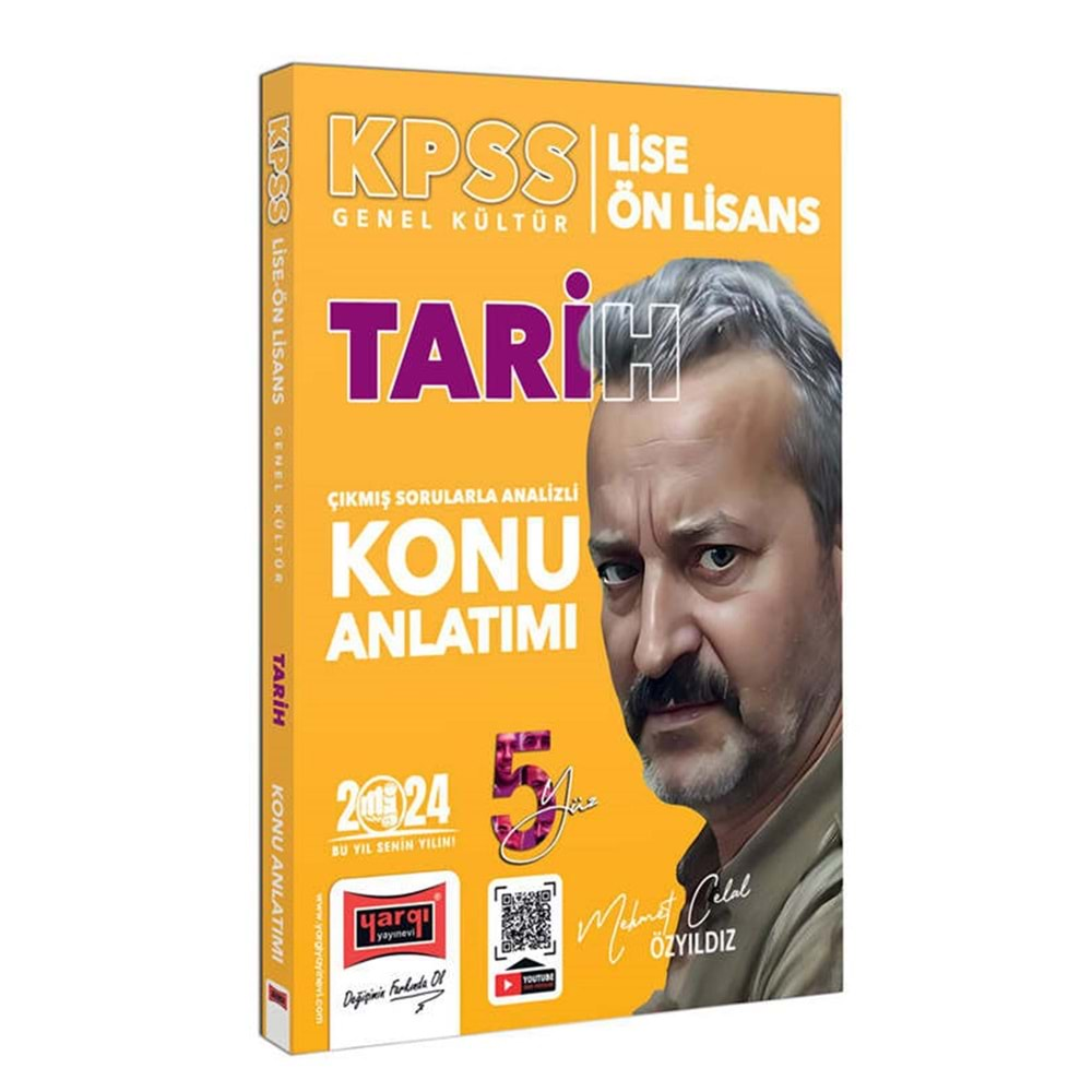 YARGI KPSS 2024 LİSE ÖN LİSANS GENEL KÜLTÜR TARİH 5YÜZ EKİBİ MATEMATİK ÇIKMIŞ SORULARLA DESTEKLENMİŞ ANALİZLİ KONU ANLATIMI