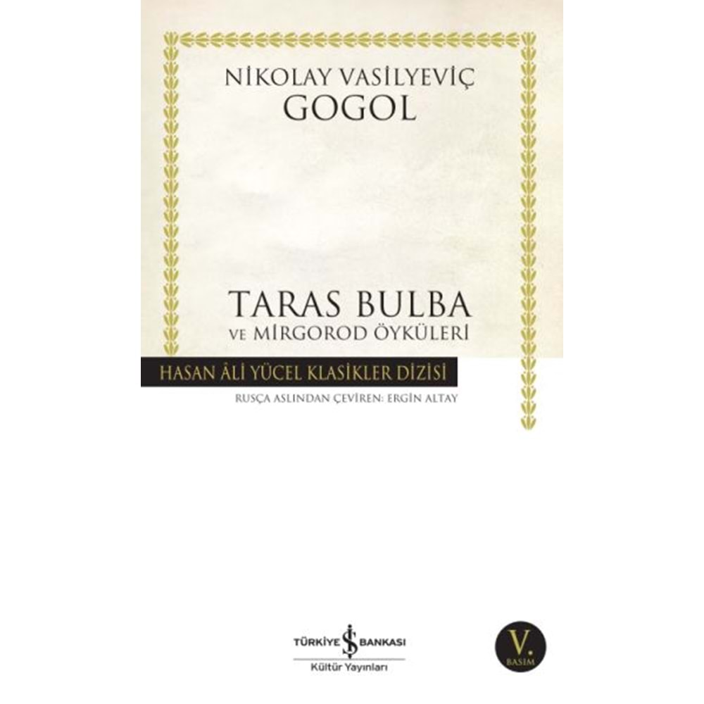 TARAS BULBA-NİKOLAY VASİLYEVİÇ GOGOL-İŞ BANKASI KÜLTÜR YAYINLARI