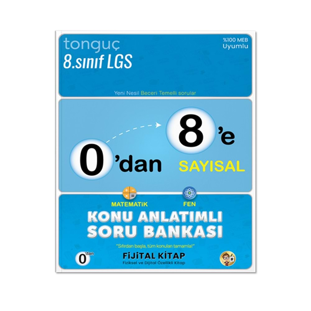 TONGUÇ 8.SINIF 0 DAN 8 E SAYISAL KONU ANLATIMLI SORU BANKASI