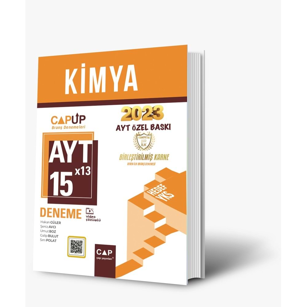 ÇAP AYT KİMYA 15*13 UP DENEME ÖZEL BASKI-2023