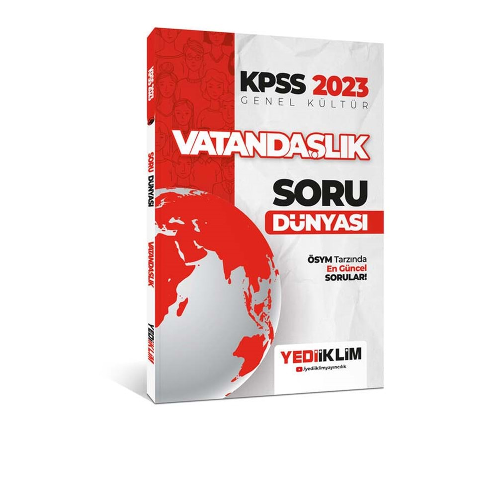 YEDİİKLİM KPSS 2023 GENEL KÜLTÜR VATANDAŞLIK SORU DÜNYASI