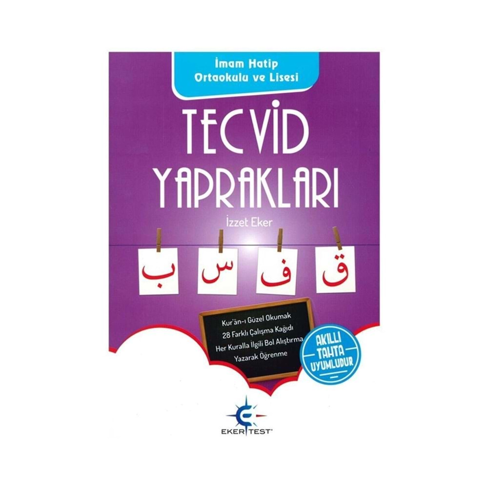 EKER TEST TECVİD YAPRAKLARI (ORTAOKUL LİSELER İÇİN TECVİD YAPRAKLARI