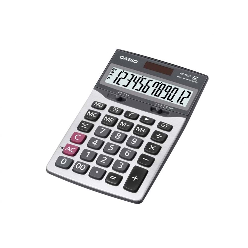 CASIO MASA TİPİ 12 HANE HESAP MAKİNESİ AX-120B