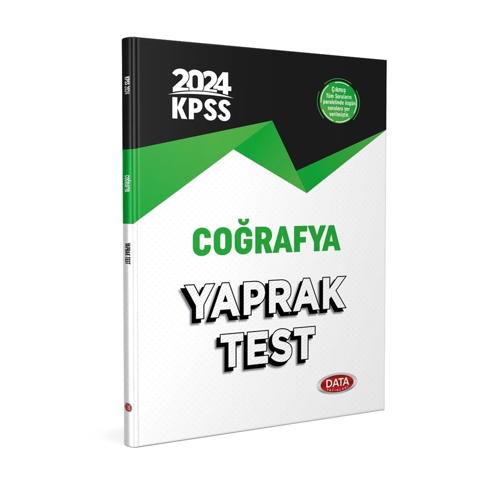 DATA KPSS 2024 COĞRAFYA YAPRAK TEST