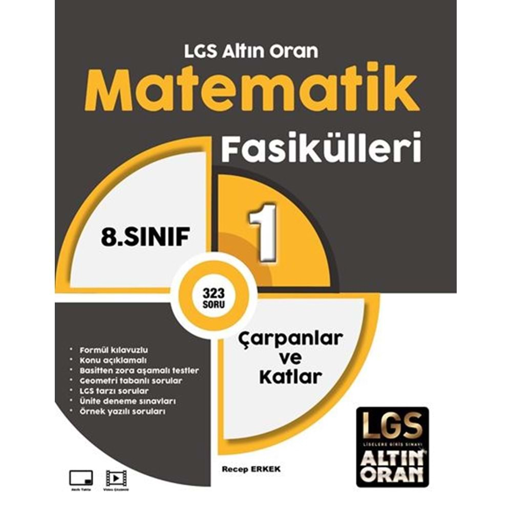 PALME 8.SINIF LGS ALTIN ORAN MATEMATİK FASİKÜLLERİ 1 ÇARPANLAR VE KATLAR