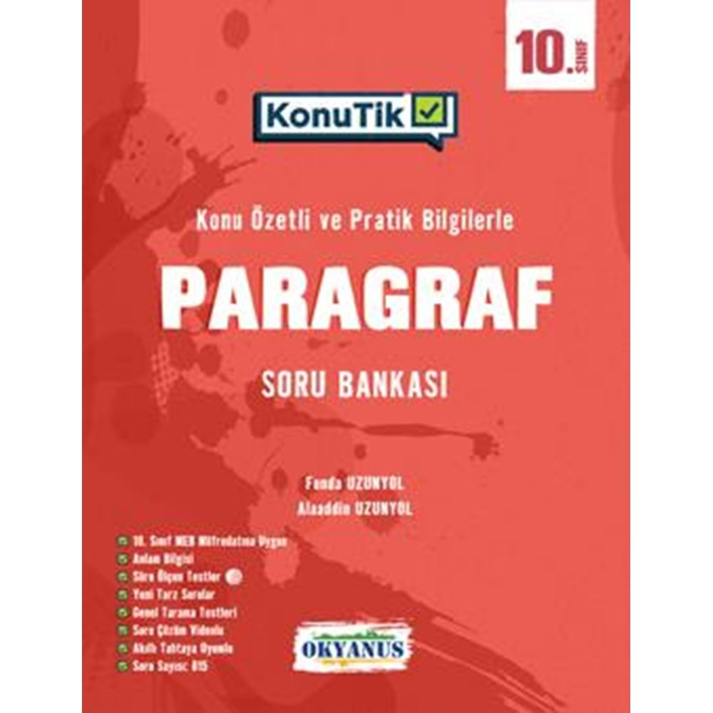 OKYANUS 10.SINIF KonuTik PARAGRAF SORU BANKASI