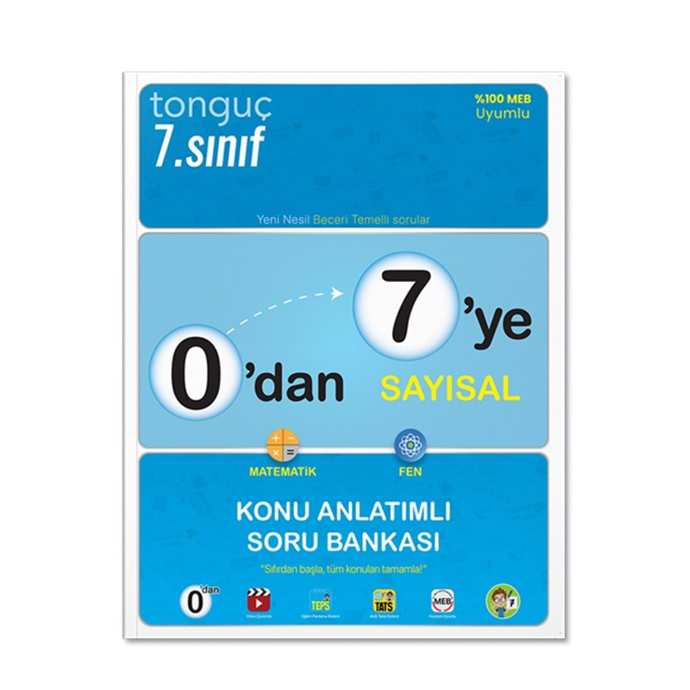 TONGUÇ 7.SINIF 0 DAN 7 YE SAYISAL KONU ANLATIMLI SORU BANKASI