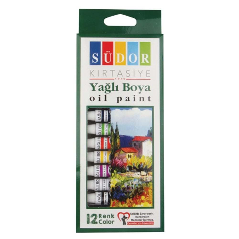 SÜDOR YAĞLI BOYA 12 RENK TÜP - 8,5 ML-SD725