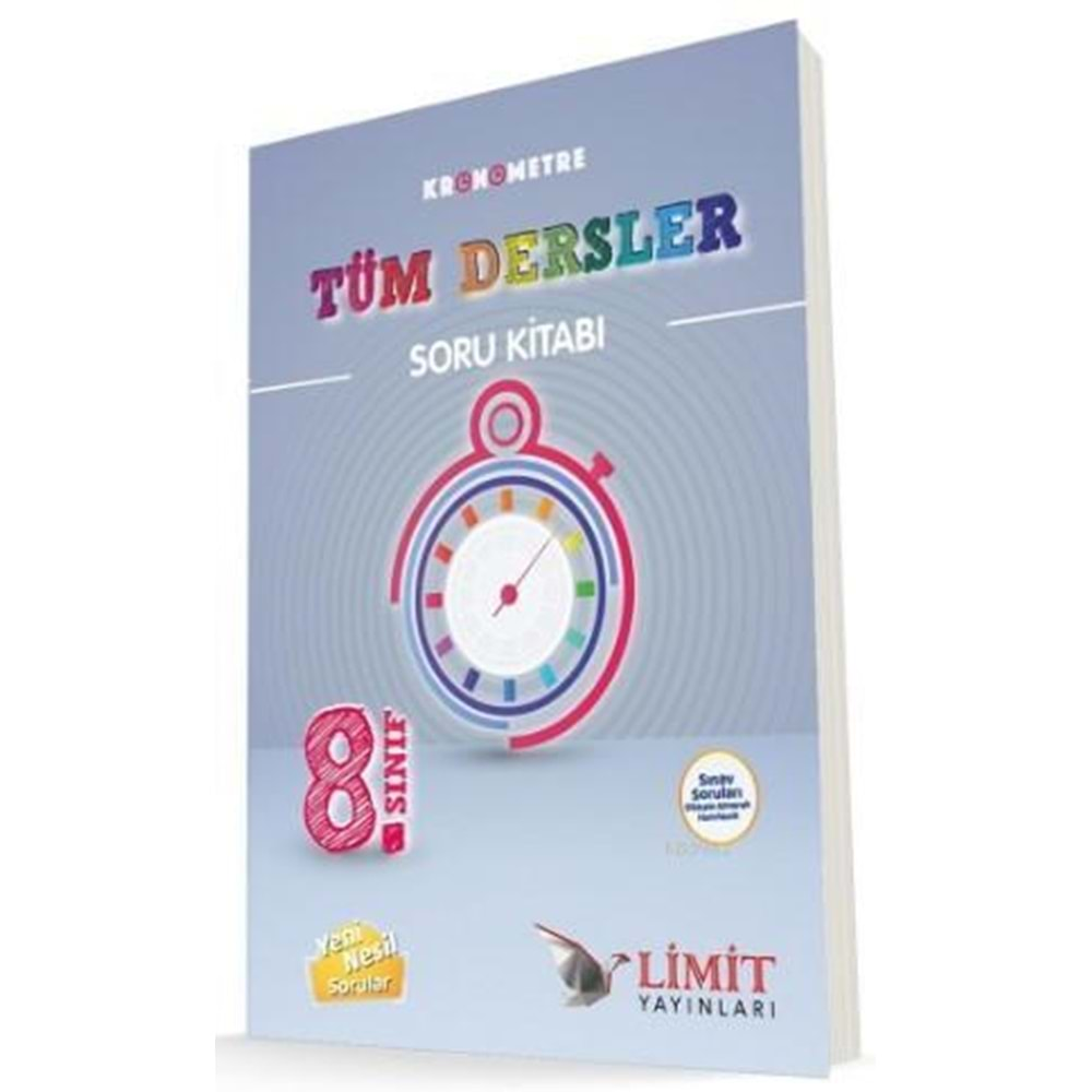 LİMİT KRONOMETRE 8. SINIF TÜM DERSLER SORU KİTABI