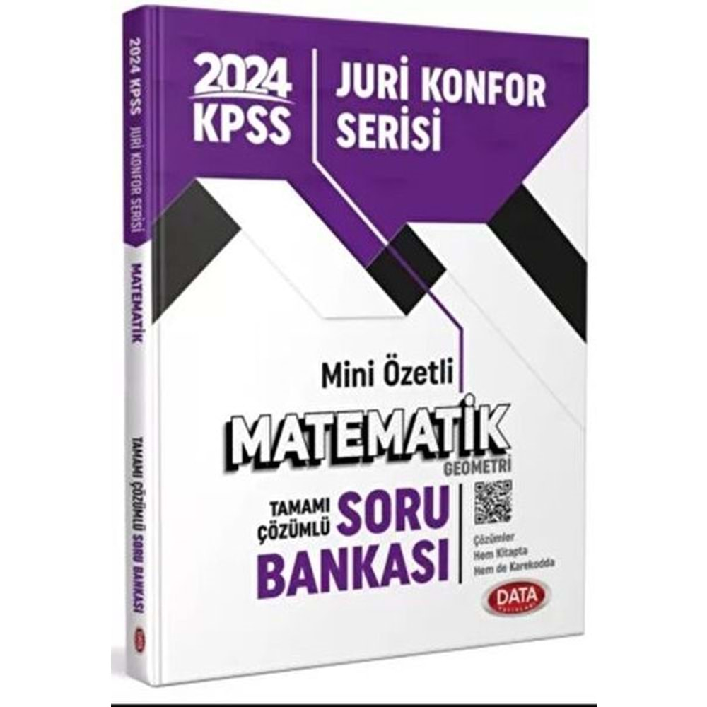 DATA KPSS 2024 JÜRİ KONFOR SERİSİ MATEMATİK-GEOMETRİ TAMAMI ÇÖZÜMLÜ SORU BANKASI