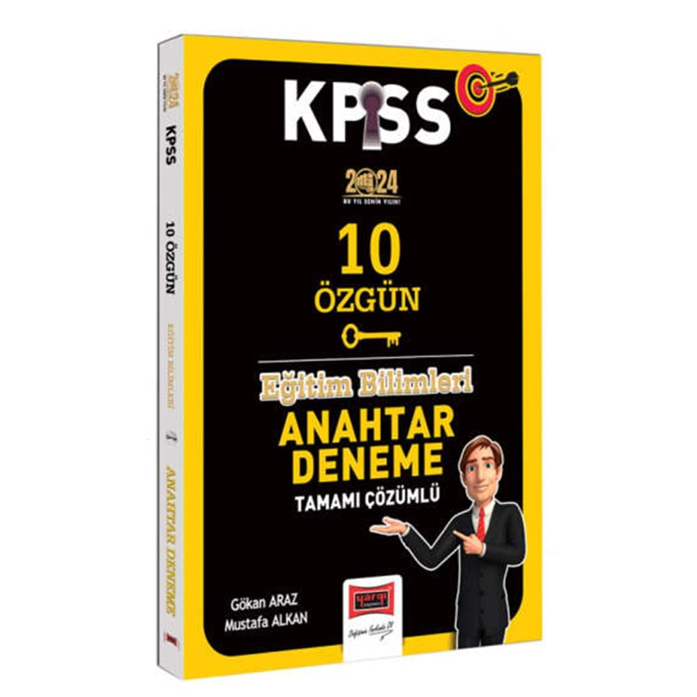 YARGI KPSS 2024 EĞİTİM BİLİMLERİ ANAHTAR SERİSİ TAMAMI ÇÖZÜMLÜ 10 ÖZGÜN DENEME