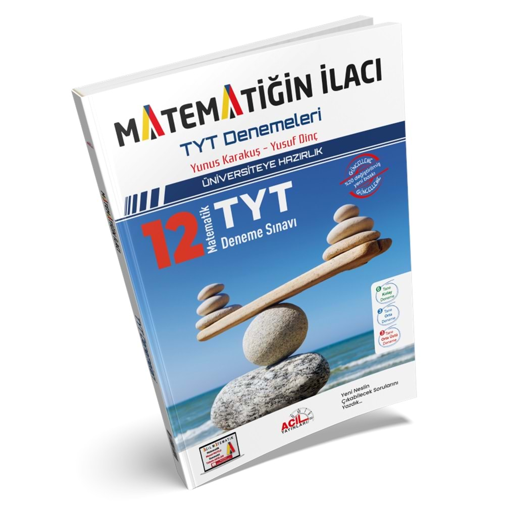 ACİL TYT MATEMATİĞİN İLACI 12 DENEME SINAVI-2023