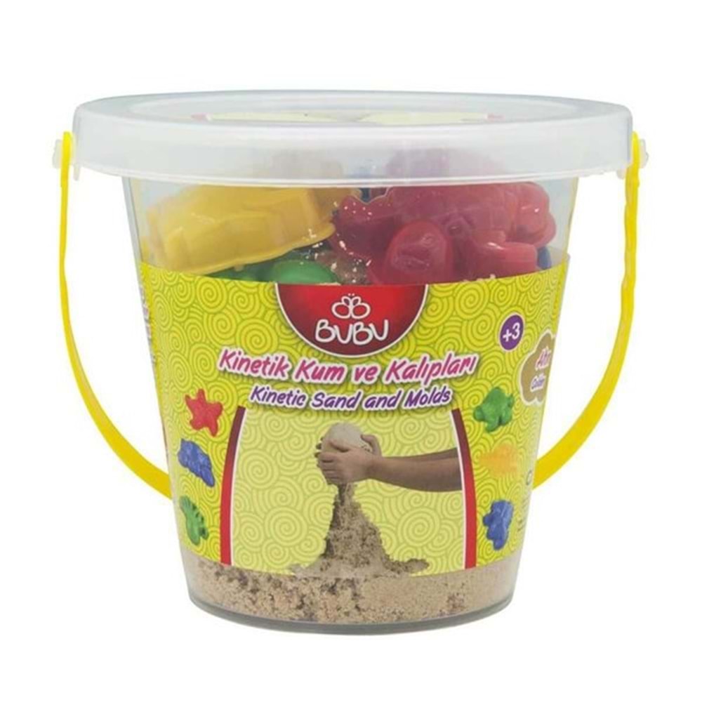 BU-BU KİNETİK KUM NATUREL RENK 500 GR KOVA BUBU-KU0019