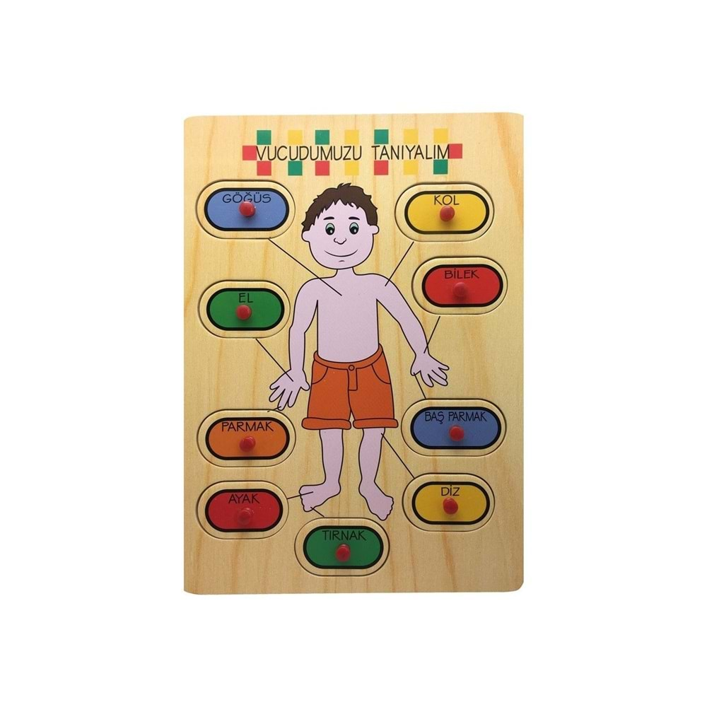 BU-BU AHŞAP PUZZLE VÜCUT PARÇALARI-BUBU-AP0084