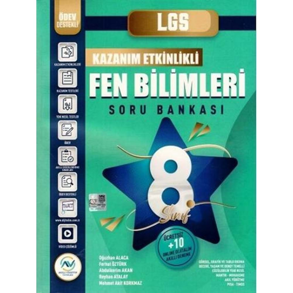 AV 8.SINIF LGS FEN BİLİMLERİ KAZANIM ETKİNLİKLİ SORU BANKASI-2023