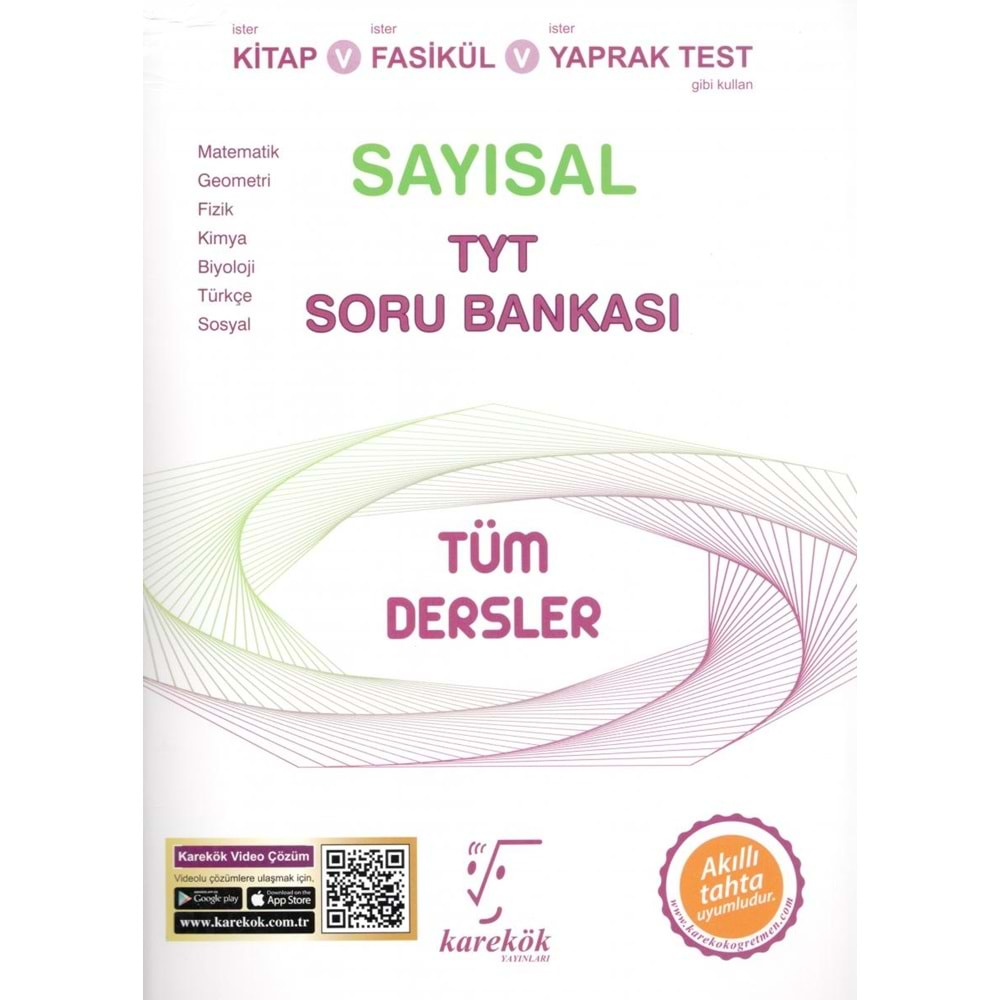 KAREKÖK TYT SAYISAL TÜM DERSLER SORU BANKASI