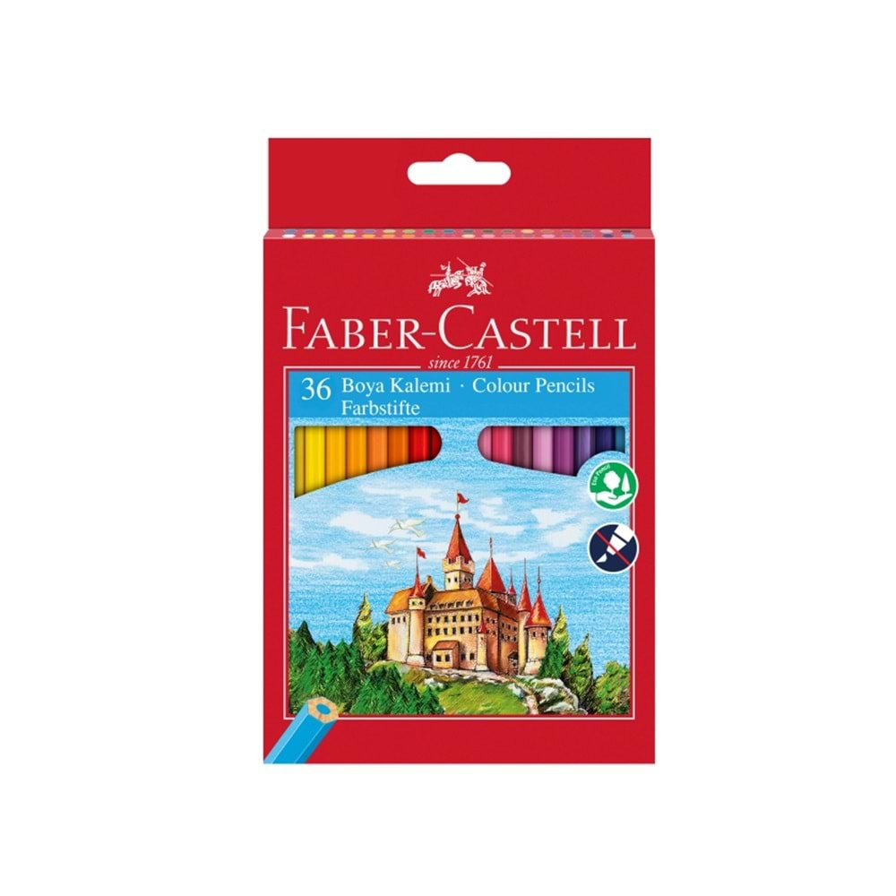 FABER CASTELL KARTON KUTU 36 LI KURU BOYA KALEMİ-5171000010