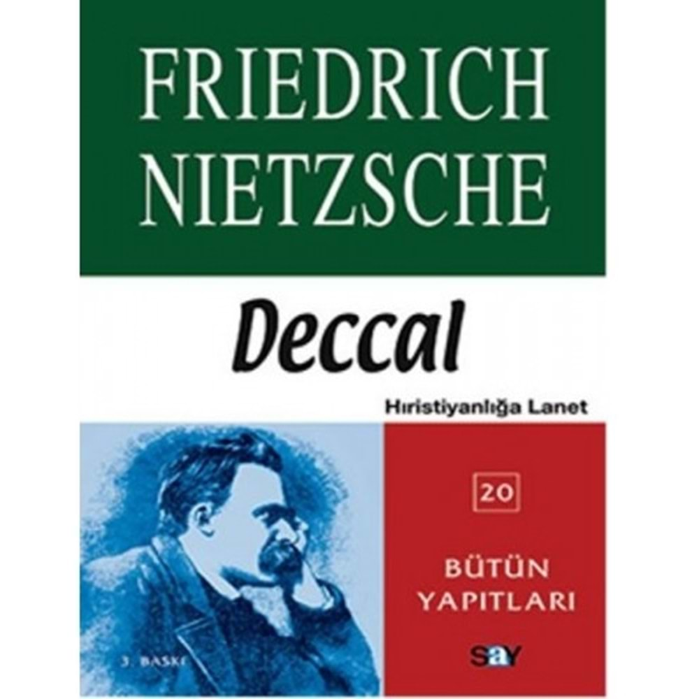 DECCAL HRİSTİYANLIĞA LANET-FRİEDRİCH NİETZSCHE-SAY