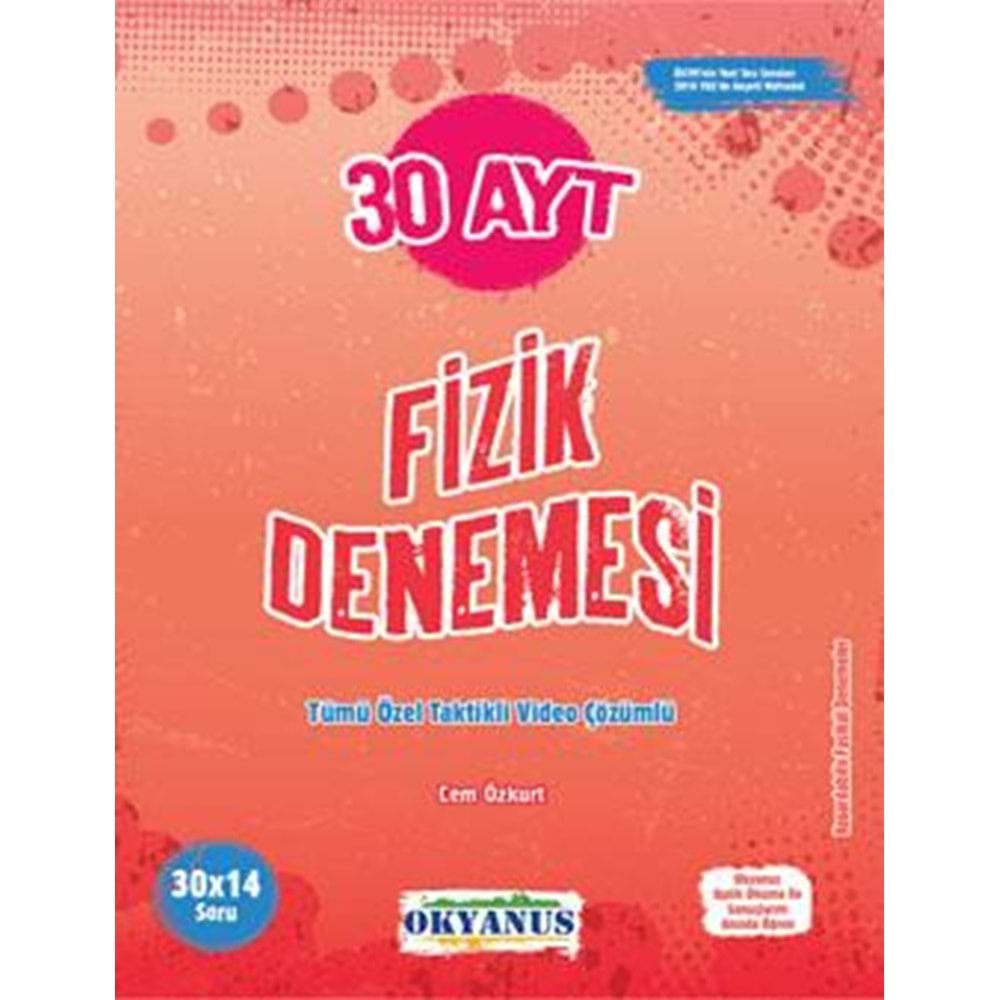 OKYANUS AYT 30 FİZİK DENEMESİ